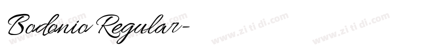 Bodonio Regular字体转换 Bodonio Regular字体转换